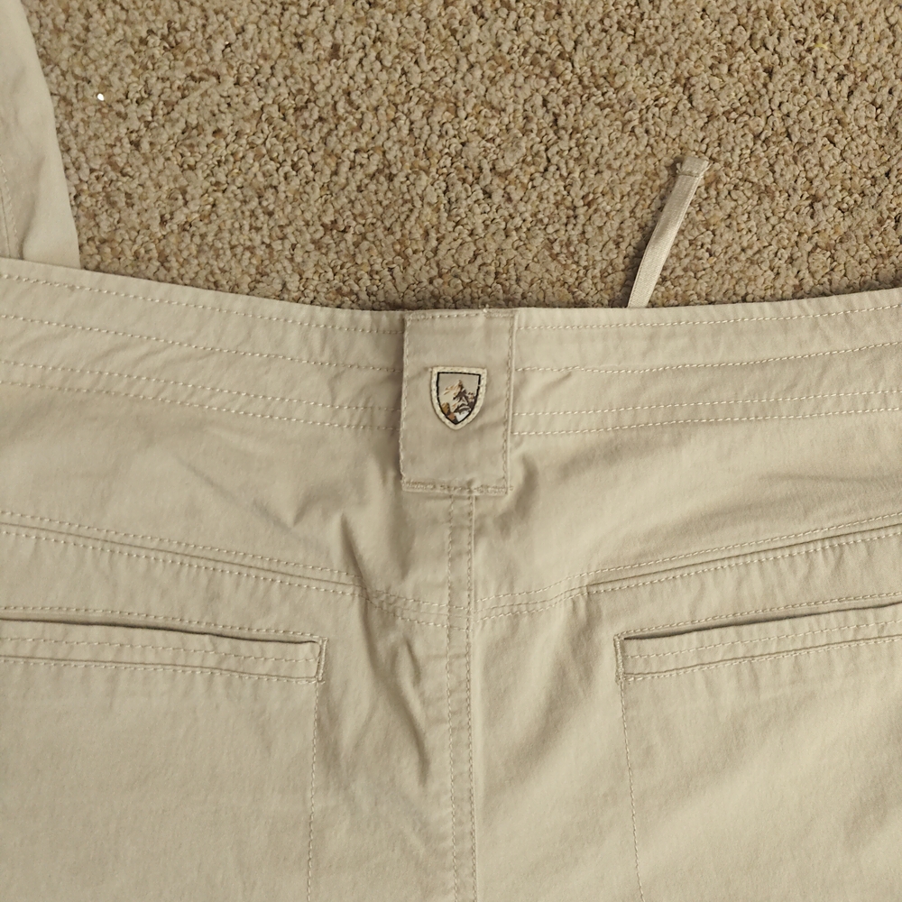 Kuhl Pants Womens 12 REG Beige 6279 Hiking Convertible Outdoor Spire Rollup - Picture 6 of 16